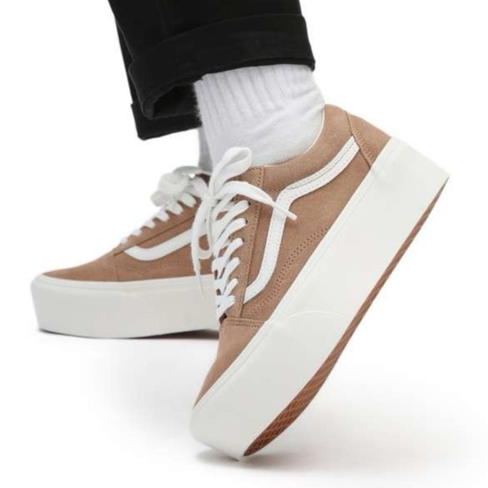 Vans Old Skool Stackform 'Brown White' VN0A7Q5MB69